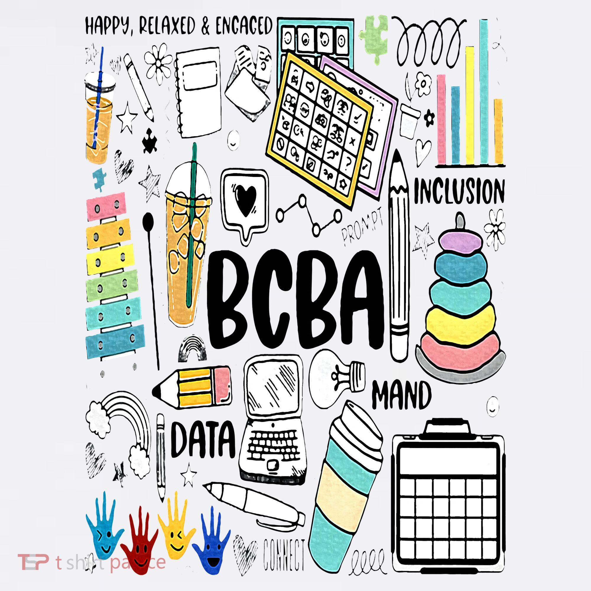 Board Certified Behavior Analyst BCBA Symbols ABA Therapist Ornament