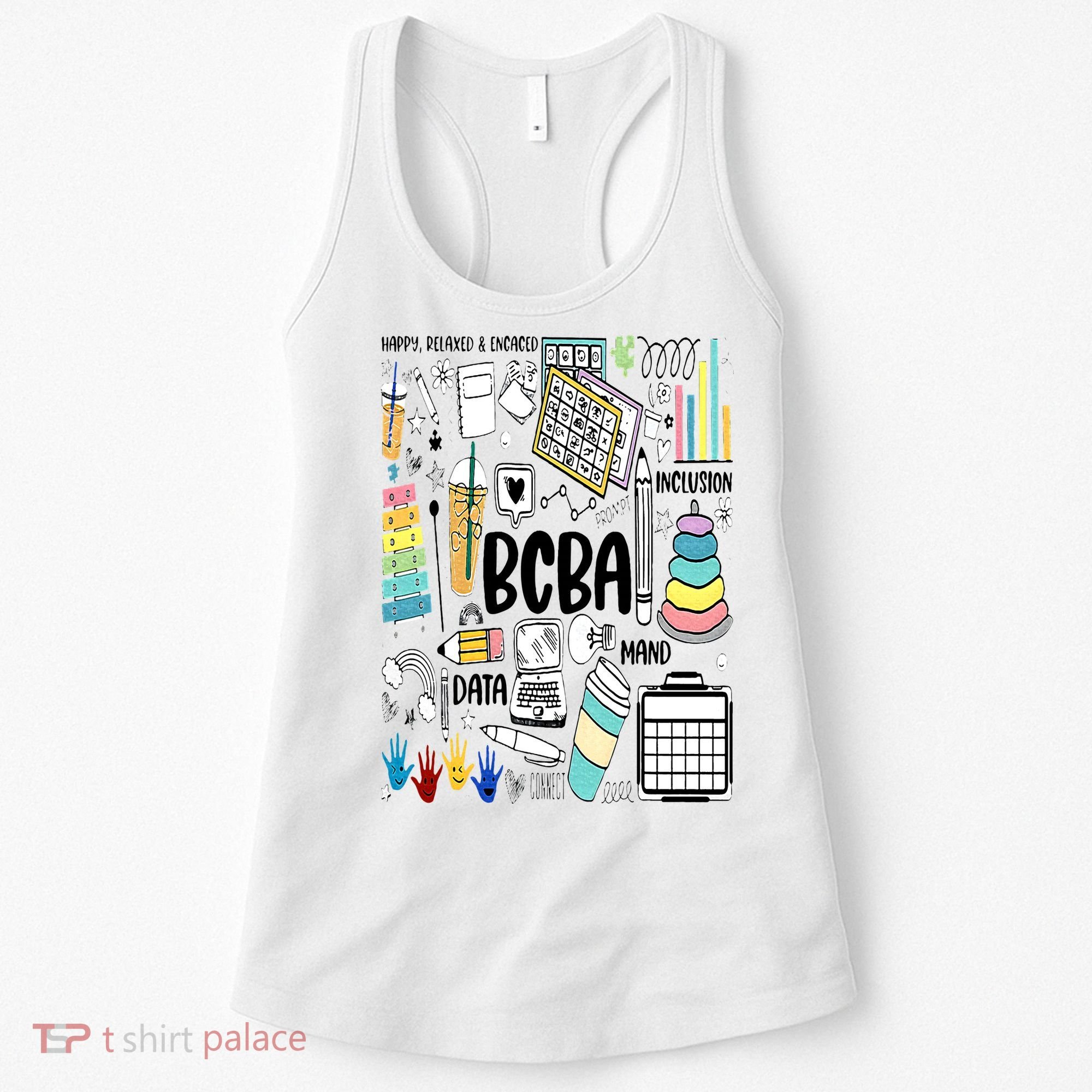 Board Certified Behavior Analyst BCBA Symbols ABA Therapist Women's Tank Top