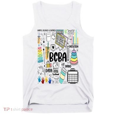 Board Certified Behavior Analyst BCBA Symbols ABA Therapist Tank Top