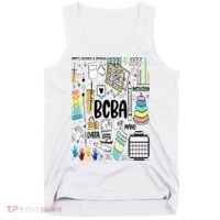 Board Certified Behavior Analyst BCBA Symbols ABA Therapist Tank Top thumb 0