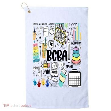 Board Certified Behavior Analyst BCBA Symbols ABA Therapist Golf Towel