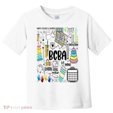Board Certified Behavior Analyst BCBA Symbols ABA Therapist Toddler T-Shirt