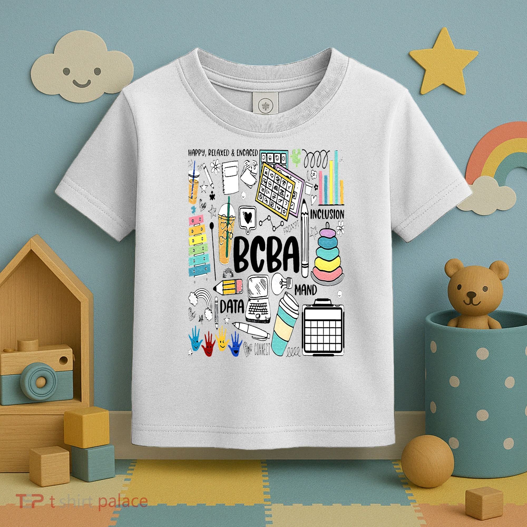 Board Certified Behavior Analyst BCBA Symbols ABA Therapist Toddler T-Shirt