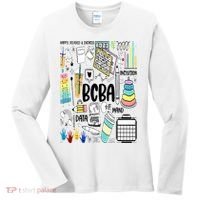 Board Certified Behavior Analyst BCBA Symbols ABA Therapist Women's Long Sleeve Shirt thumb 0