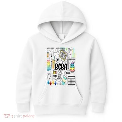 Board Certified Behavior Analyst BCBA Symbols ABA Therapist Kids Hoodie