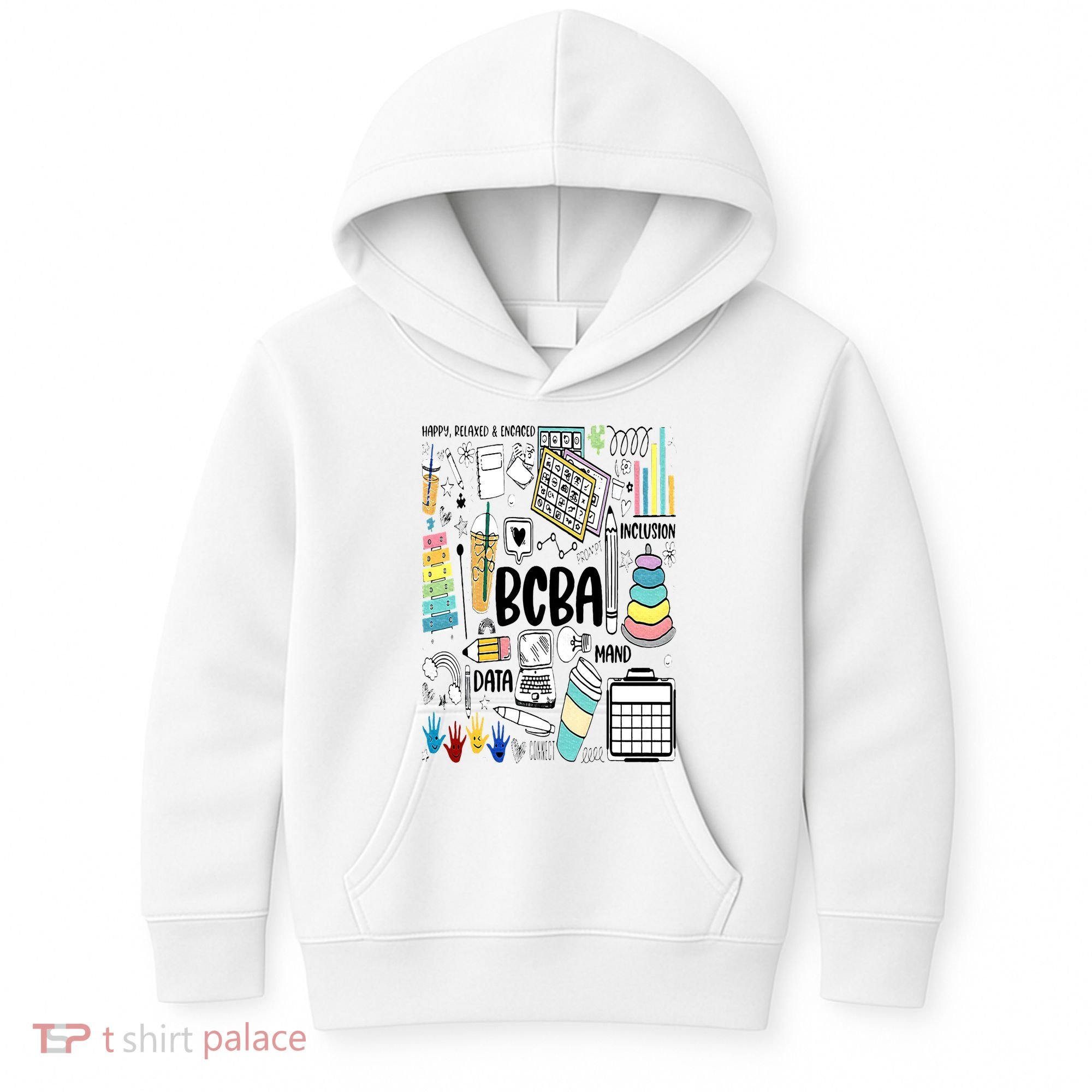 Board Certified Behavior Analyst BCBA Symbols ABA Therapist Kids Hoodie