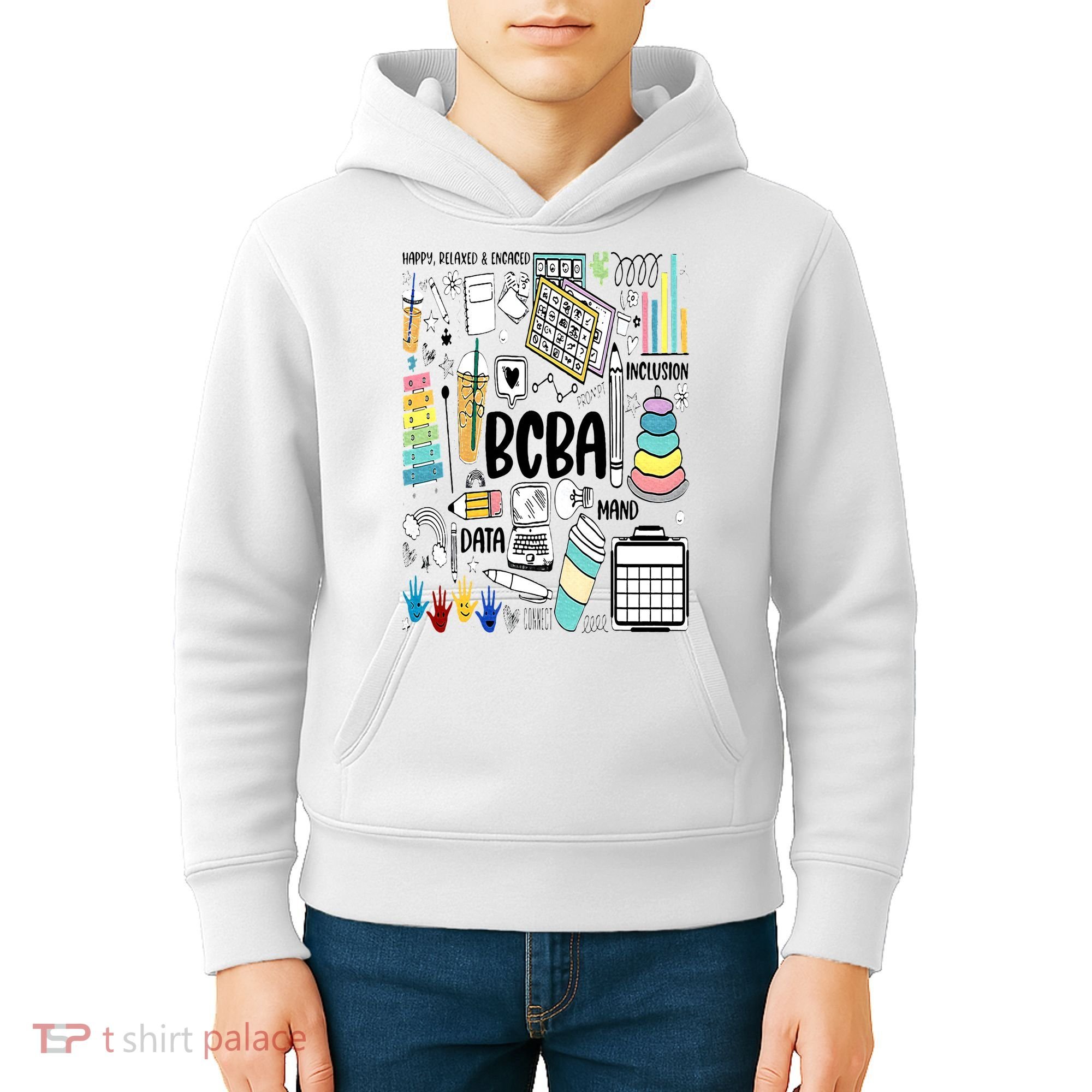 Board Certified Behavior Analyst BCBA Symbols ABA Therapist Kids Hoodie