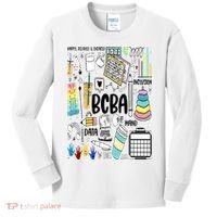 Board Certified Behavior Analyst BCBA Symbols ABA Therapist Kids Long Sleeve Shirt thumb 0