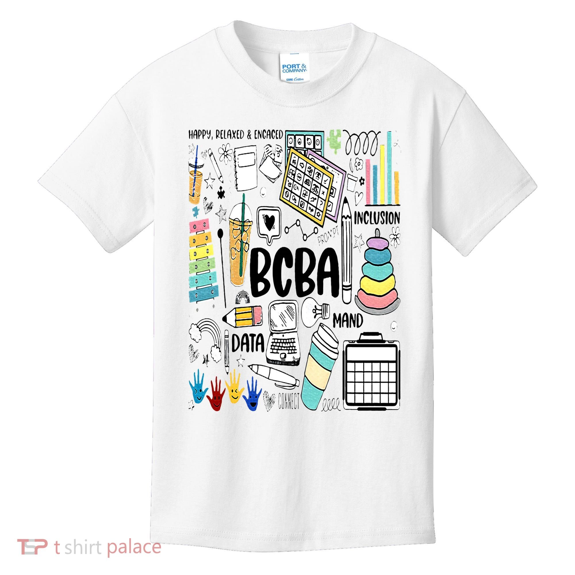 Board Certified Behavior Analyst BCBA Symbols ABA Therapist Kids T-Shirt