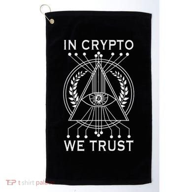 Bitcoins Cryptocurrency Bitcoin In Crypto We Trust Golf Towel