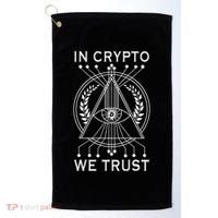 Bitcoins Cryptocurrency Bitcoin In Crypto We Trust Golf Towel thumb 0