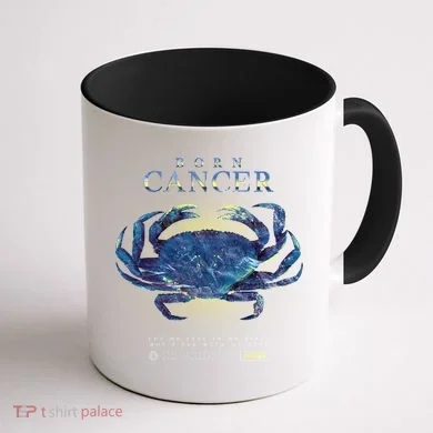 Born Cancer Coffee Mug back