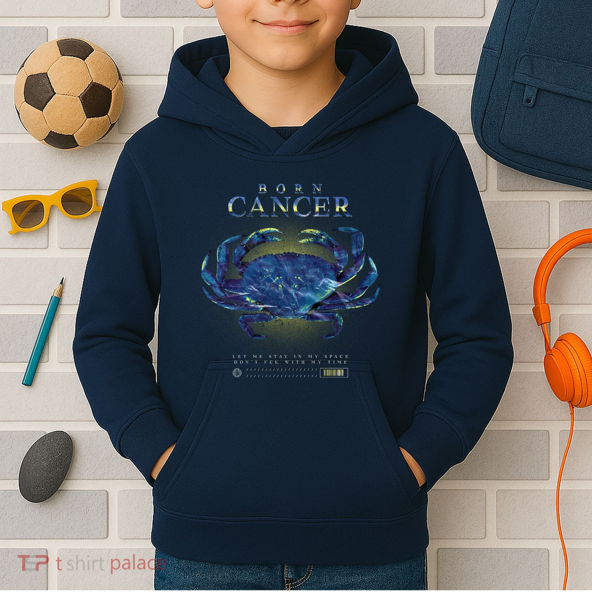 Born Cancer Kids Hoodie