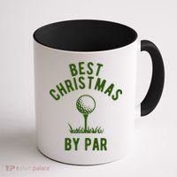 Best Christmas By Par Golf Coffee Mug thumb 1