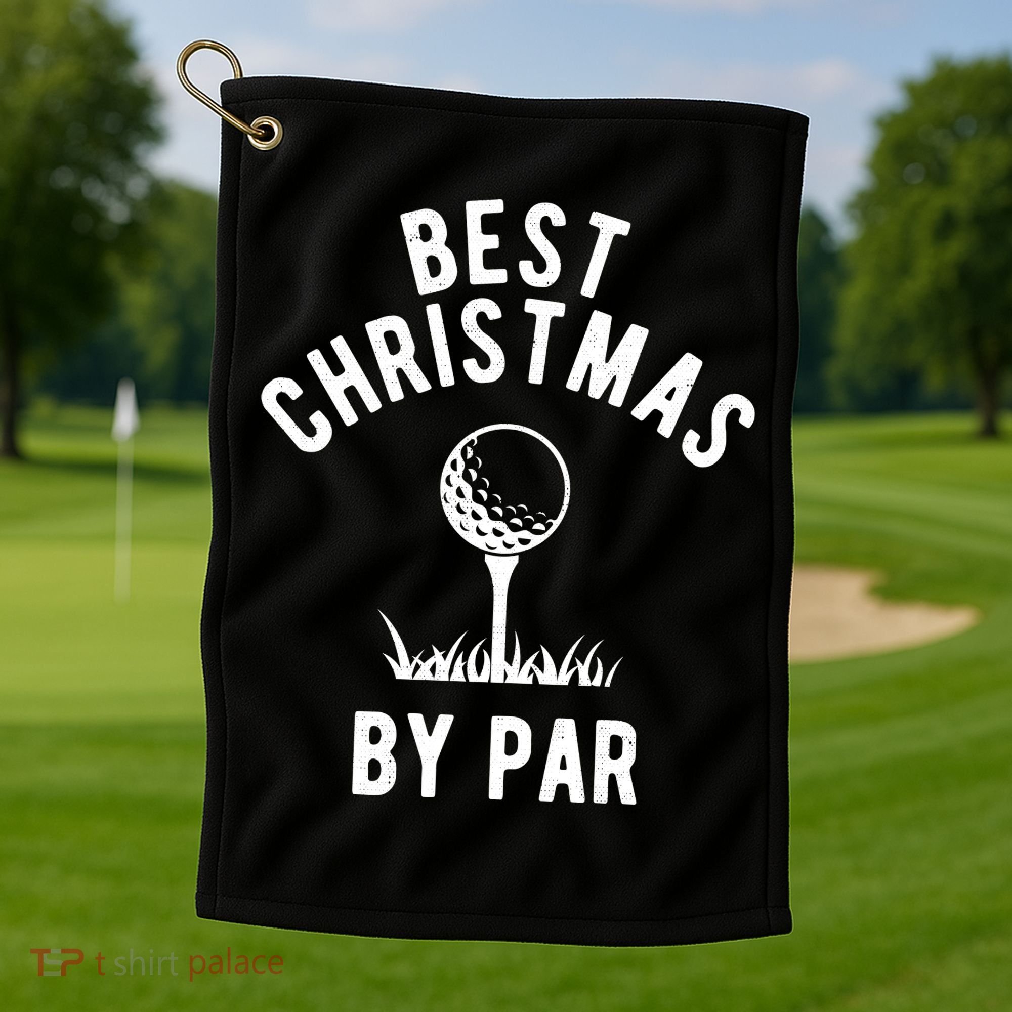 Best Christmas By Par Golf Golf Towel
