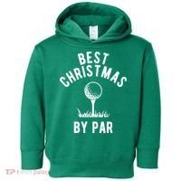 Best Christmas By Par Golf Toddler Hoodie thumb 0