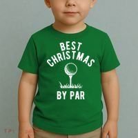 Best Christmas By Par Golf Toddler T-Shirt thumb 2