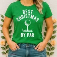 Best Christmas By Par Golf Women's T-Shirt thumb 2