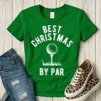 Best Christmas By Par Golf Women's T-Shirt thumb 3