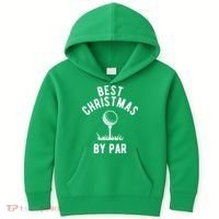 Best Christmas By Par Golf Kids Hoodie thumb 0