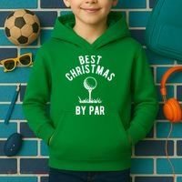 Best Christmas By Par Golf Kids Hoodie thumb 2