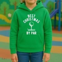 Best Christmas By Par Golf Kids Hoodie thumb 3