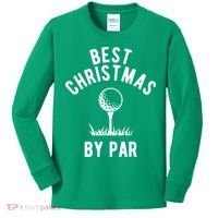 Best Christmas By Par Golf Kids Long Sleeve Shirt thumb 0