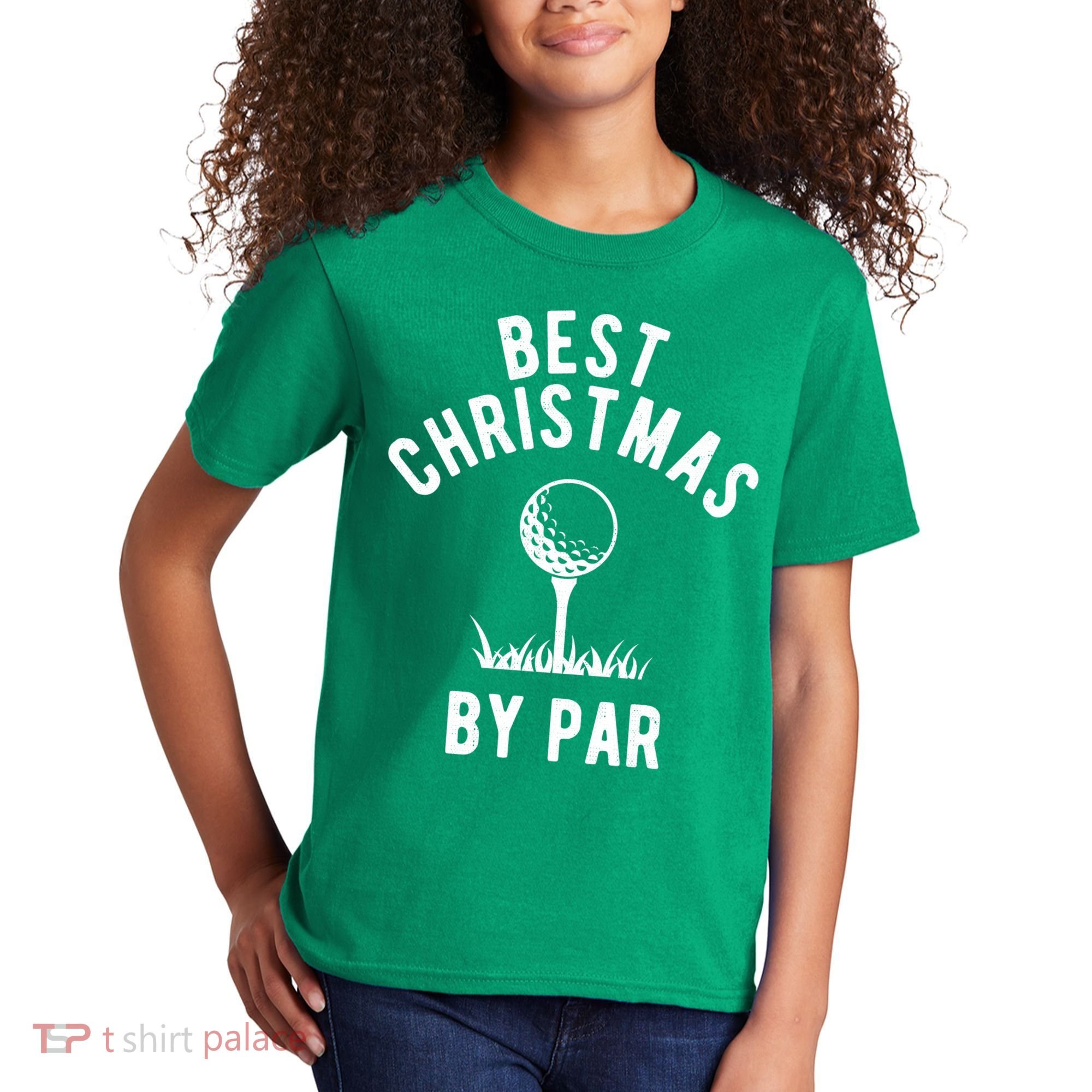 Best Christmas By Par Golf Kids T-Shirt