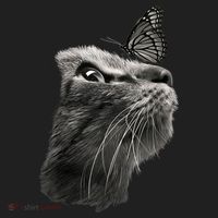 Butterfly & Cat Butterflies Gifts Women's Sweatshirt thumb 2
