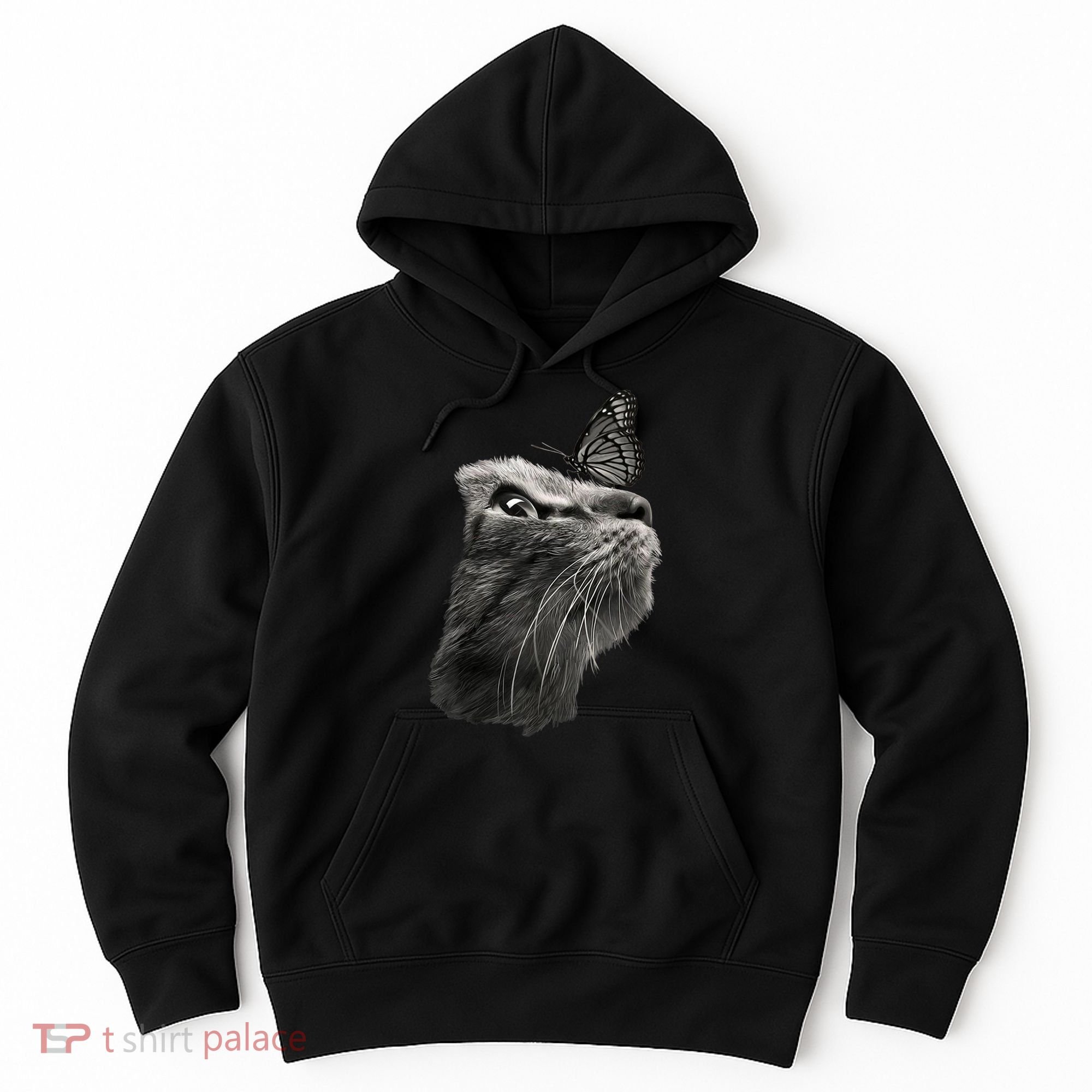 Butterfly & Cat Butterflies Gifts Hoodie