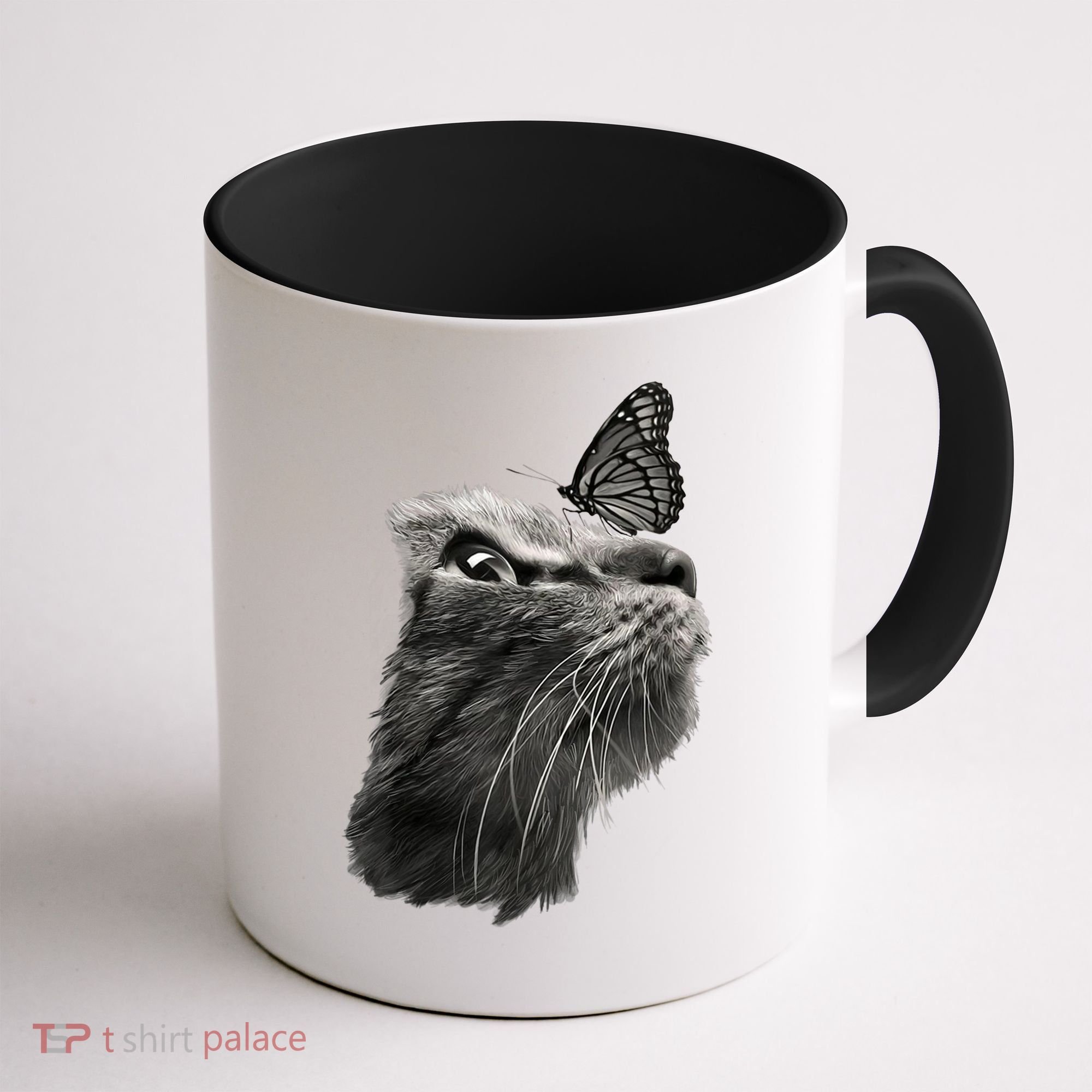Butterfly & Cat Butterflies Gifts Coffee Mug