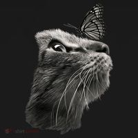 Butterfly & Cat Butterflies Gifts Polo thumb 3