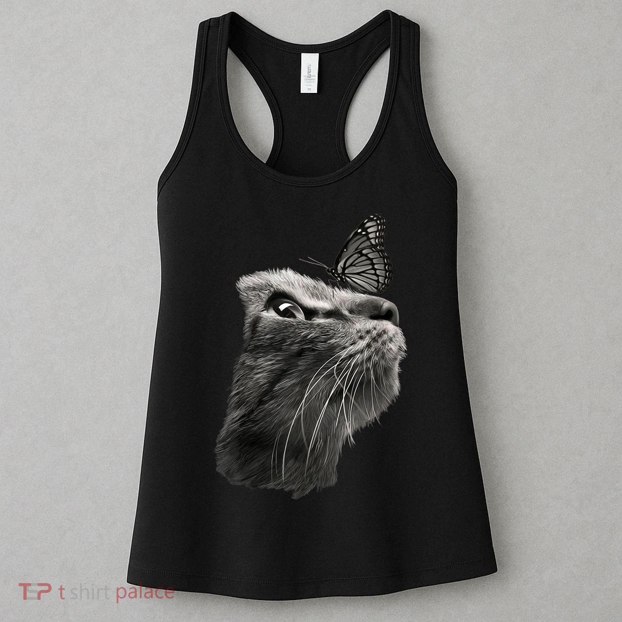 Butterfly & Cat Butterflies Gifts Women's Tank Top