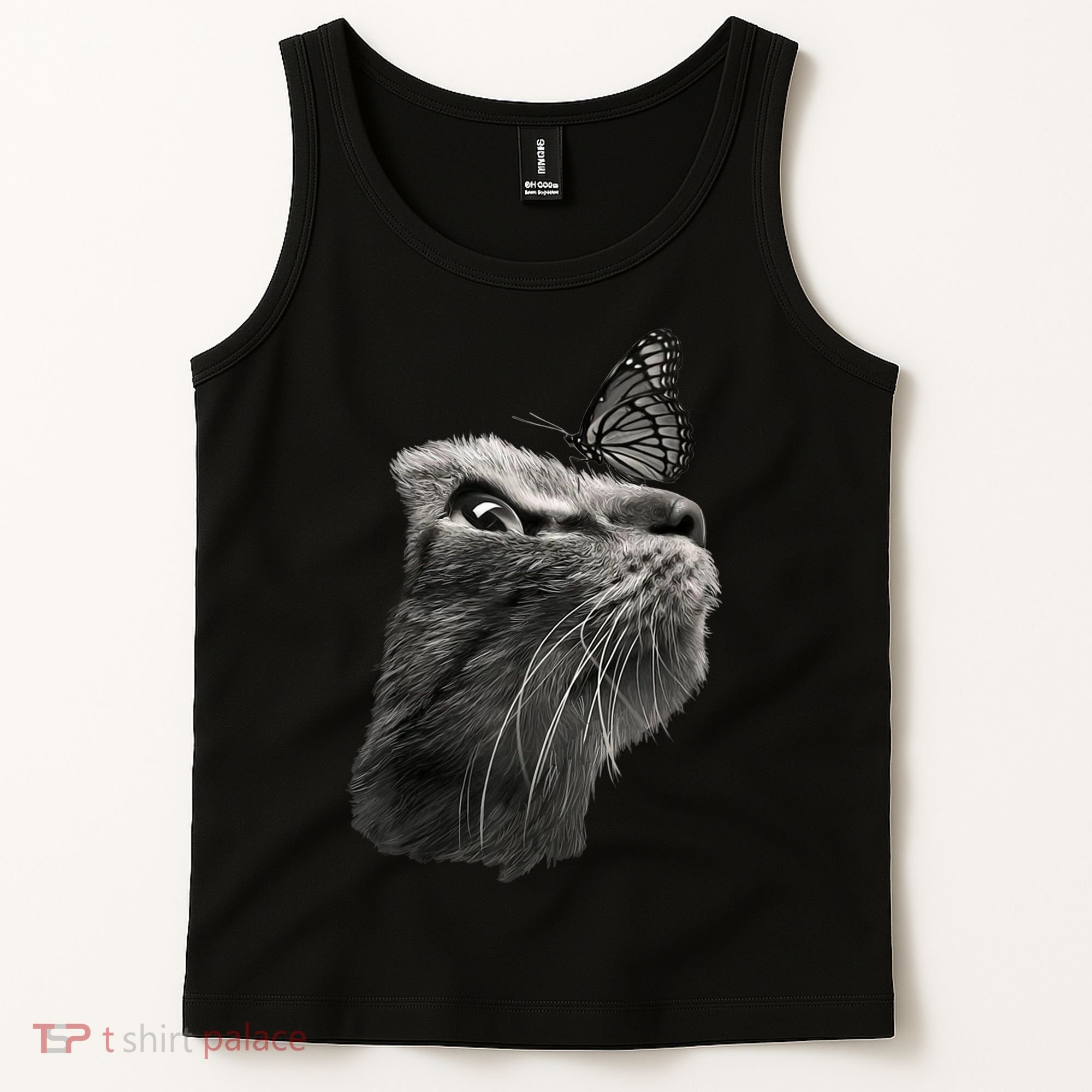Butterfly & Cat Butterflies Gifts Tank Top
