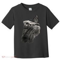 Butterfly & Cat Butterflies Gifts Toddler T-Shirt thumb 0