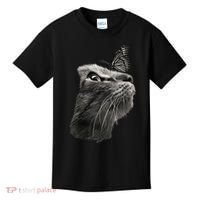 Butterfly & Cat Butterflies Gifts Kids T-Shirt thumb 0
