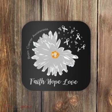Brain Cancer Brain Cancer Awareness Coaster