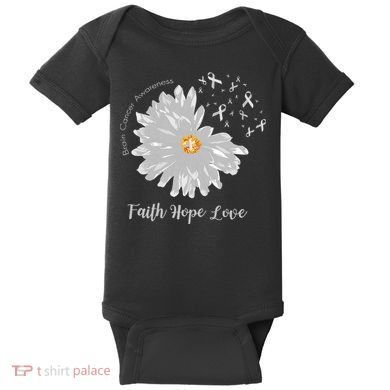 Brain Cancer Brain Cancer Awareness Baby Bodysuit