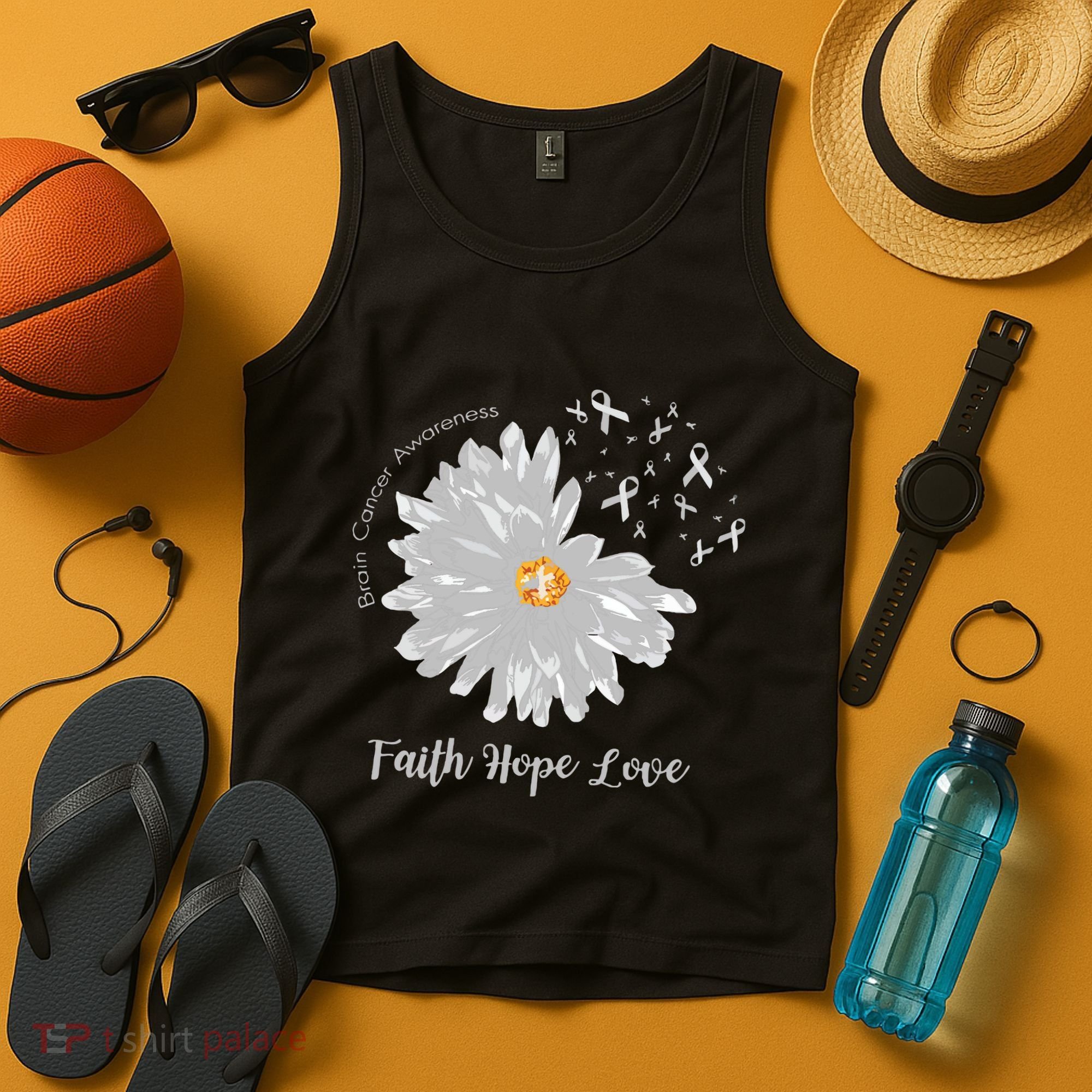Brain Cancer Brain Cancer Awareness Tank Top