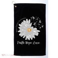 Brain Cancer Brain Cancer Awareness Golf Towel thumb 0