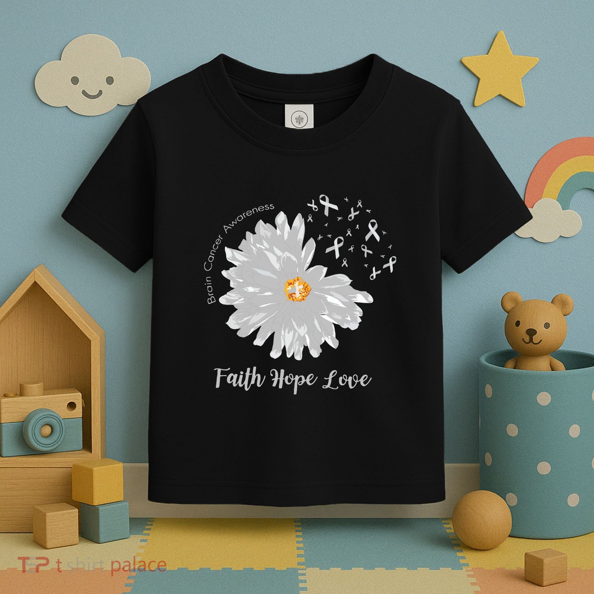 Brain Cancer Brain Cancer Awareness Toddler T-Shirt