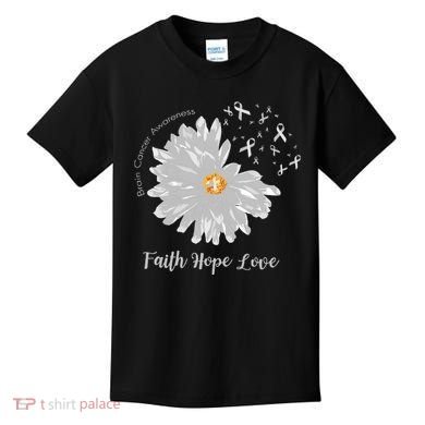 Brain Cancer Brain Cancer Awareness Kids T-Shirt