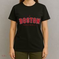 Boston City Baseball Retro Vintage Baseball Lover T-Shirt thumb 4