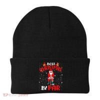 Best Christmas By Par Ugly Christmas Golf Santa Claus Beanie thumb 0