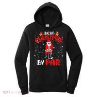 Best Christmas By Par Ugly Christmas Golf Santa Claus Women's Hoodie thumb 0