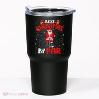Best Christmas By Par Ugly Christmas Golf Santa Claus Tumbler thumb 0