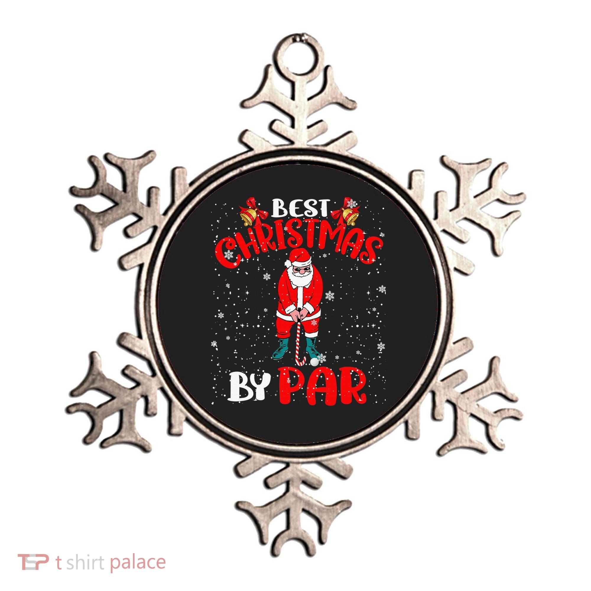 Best Christmas By Par Ugly Christmas Golf Santa Claus Ornament