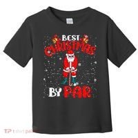 Best Christmas By Par Ugly Christmas Golf Santa Claus Toddler T-Shirt thumb 0