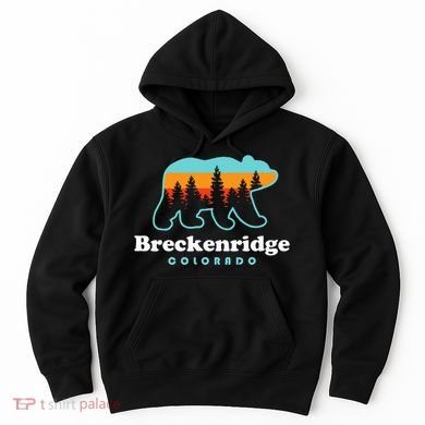 Breckenridge Colorado Bear Mountains Trees Hoodie