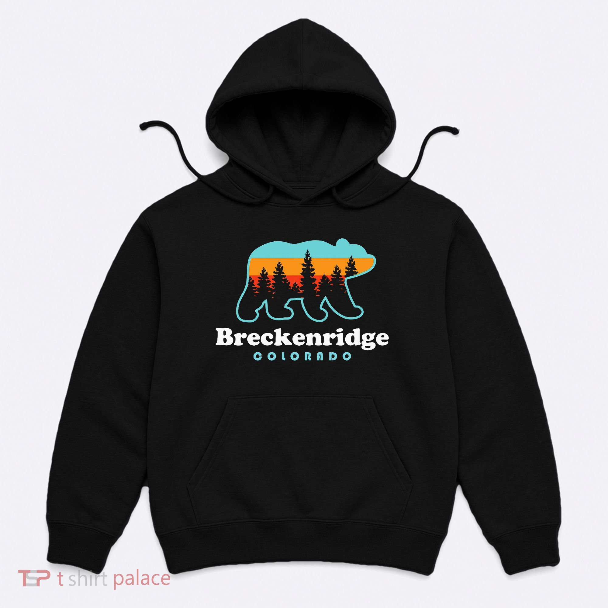 Breckenridge Colorado Bear Mountains Trees Hoodie